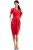Elegancka czerwona sukienka w stylu lat 60