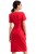 Elegancka czerwona sukienka w stylu lat 60