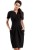 Elegancka Czarna Sukienka w stylu lat 60