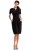 Elegancka Czarna Sukienka w stylu lat 60