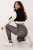 Czarne Legginsy Fitness Imitujące Jeans