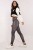 Czarne Legginsy Fitness Imitujące Jeans