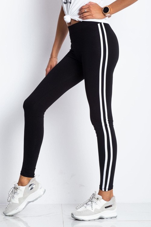 Czarne Legginsy Fitness