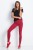 Bordowe Legginsy Fitness