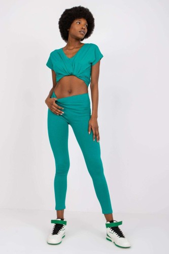 Ciemnozielone Legginsy Fitness