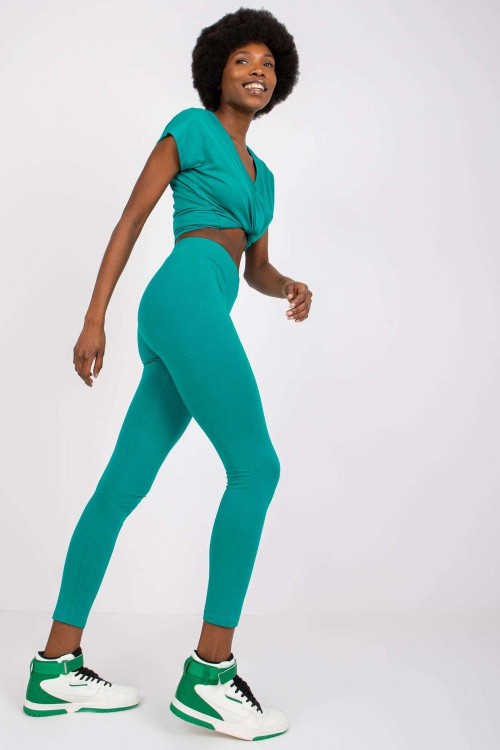 Ciemnozielone Legginsy Fitness