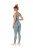 Szare Legginsy Fitness w stylu lat 80