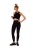 Czarne Legginsy Fitness w stylu lat 80