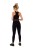 Czarne Legginsy Fitness w stylu lat 80