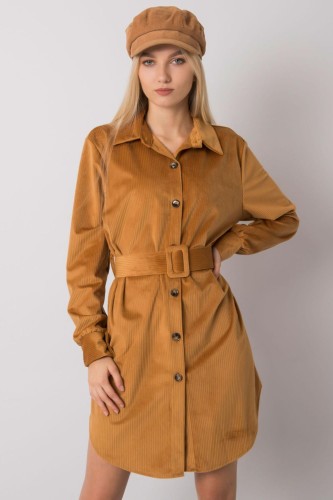 Sukienka brązowa w stylu vintage