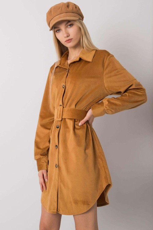 Sukienka brązowa w stylu vintage