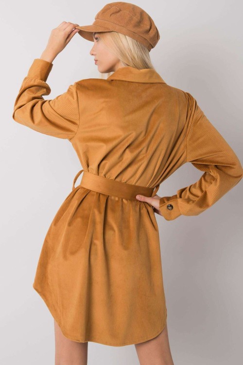 Sukienka brązowa w stylu vintage