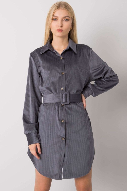 Sukienka szara w stylu vintage