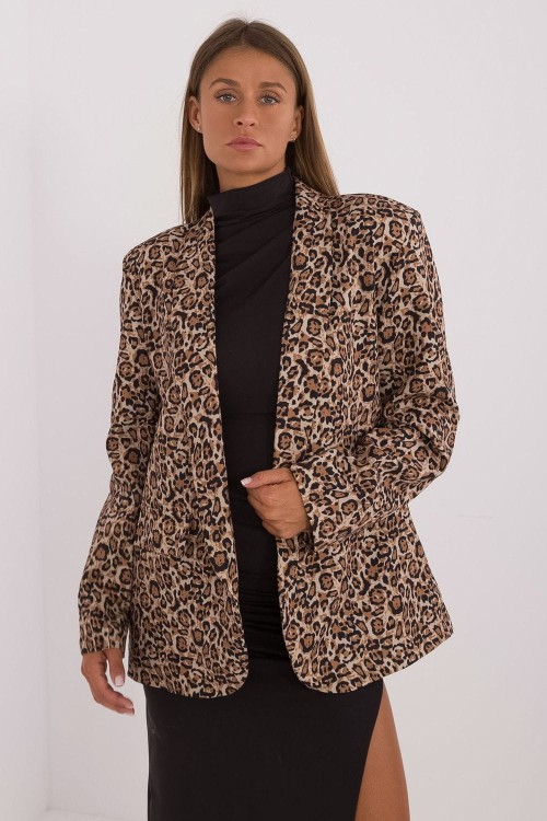 Elegancka marynarka gepard w stylu lat 80
