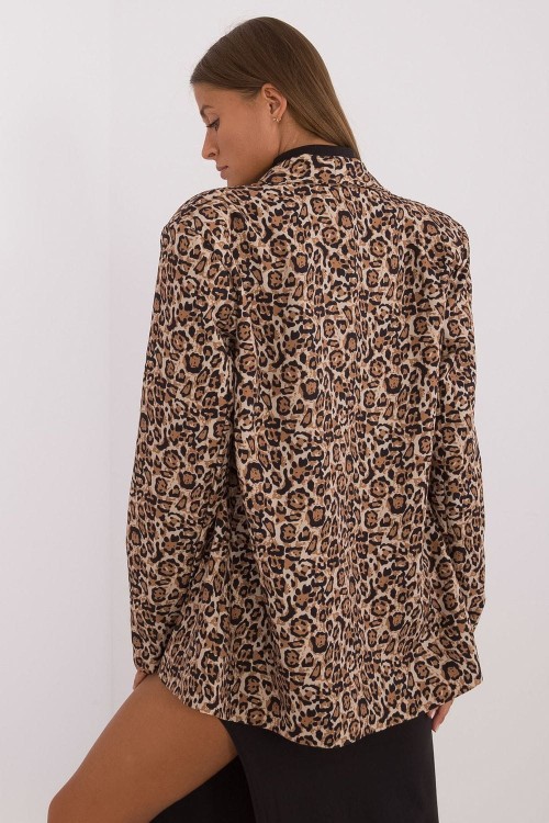 Elegancka marynarka gepard w stylu lat 80