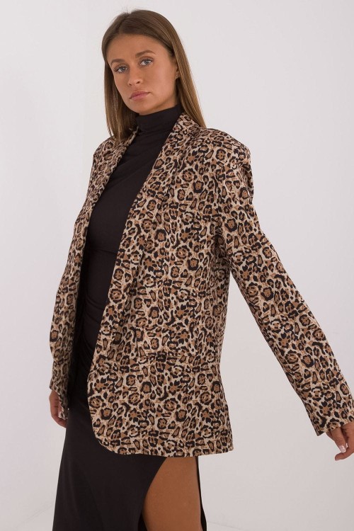 Elegancka marynarka gepard w stylu lat 80
