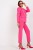 Różowa marynarka w stylu power dressing lat 80