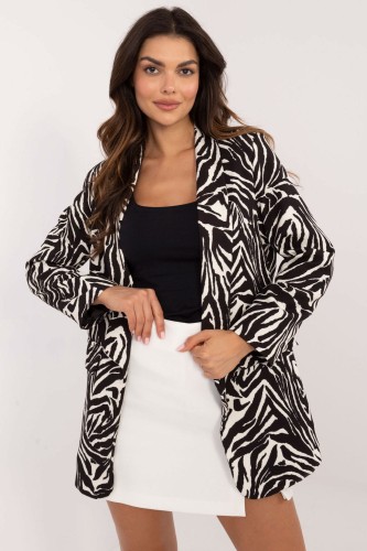 Elegancka marynarka zebra w stylu lat 80