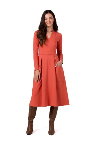 Sukienka Czerwona Vintage Lata 60