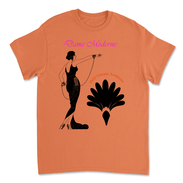 Koszulka Vintage Unisex lata 20 |Orange