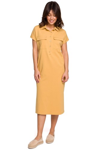 Elegancka Sukienka Vintage Lata 60 - Yellow Shady