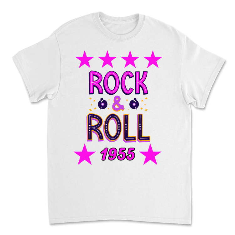Koszulka Vintage Rock&amp;Roll 1955 (White)