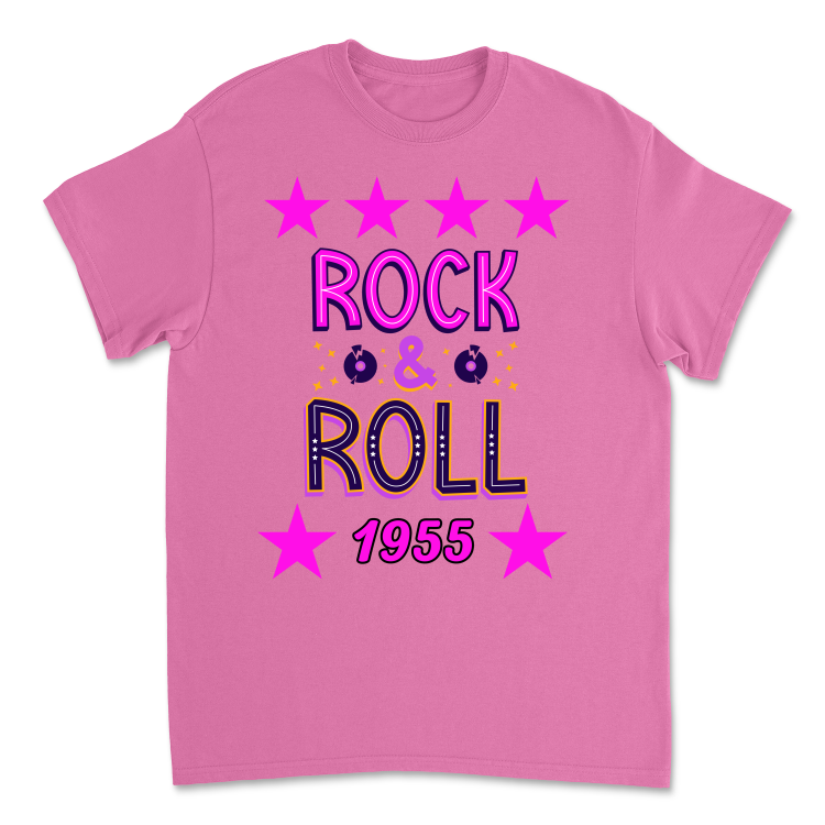 Koszulka Vintage Rock&amp;Roll 1955-Azalea
