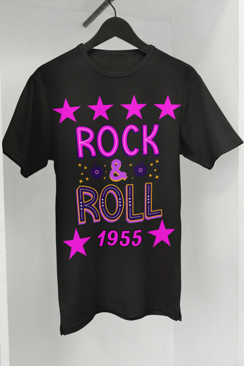 Koszulka Vintage Rock&amp;Roll 1955