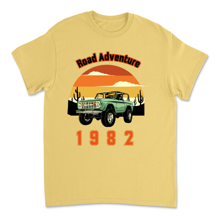 Koszulka Retro Road Adventure 1982-Daisy