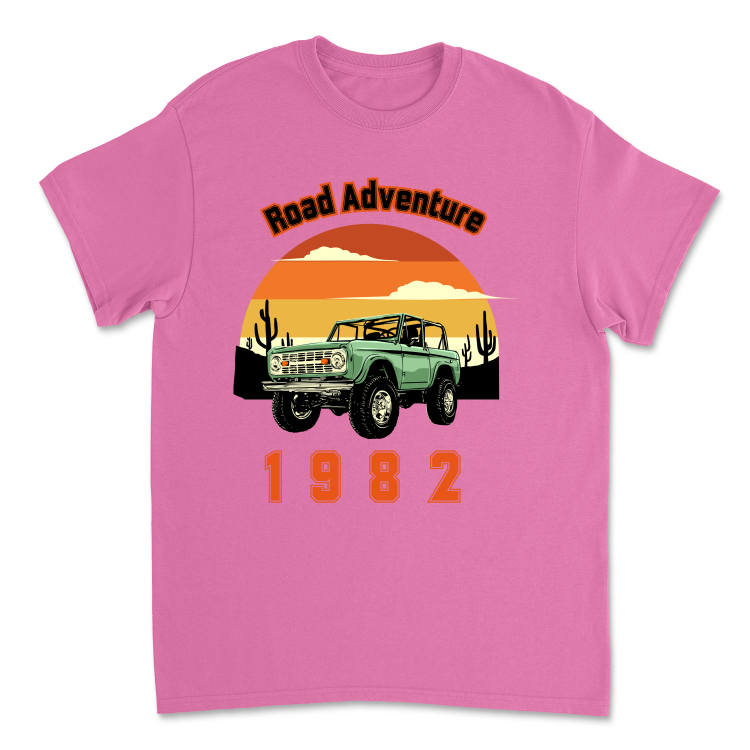 Koszulka Retro Road Adventure 1982-Azalea