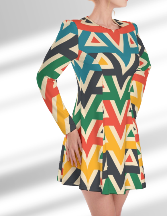 Sukienka Trapezowa Vintage lata 60