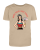 Bawełniany t-shirt vintage pin-up z motywem hazardowym i estetyką rockabilly-Sand