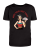 Czarny t-shirt retro 50s z grafiką pin-up girl i motywem lucky cards w stylu rockabilly-Black
