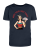 Retro t-shirt pin-up inspirowany stylem lat 50. z oldschoolową grafiką kasynową-Navy
