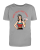 Koszulka retro rockabilly ze stylem oldschool Americana i pin-up woman graphic-Sport Grey