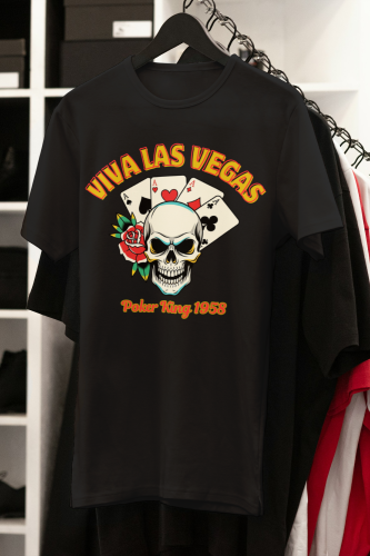 T-shirt męski vintage Poker King 1958