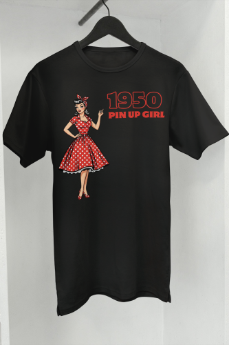 Koszulka Vintage Pin Up Girl lata 50