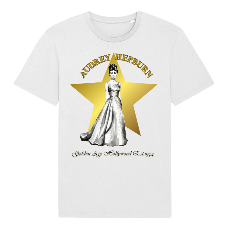 Koszulka Vintage Golden ERA| Audrey Hepburn(White)