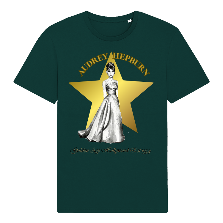 Koszulka Vintage Golden ERA| Audrey Hepburn(Glazed Green)