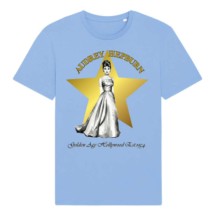 Koszulka Vintage Golden ERA| Audrey Hepburn(Blue Soul)