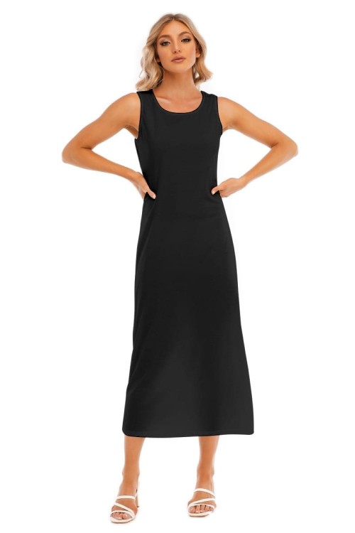 Czarna sukienka vintage midi | Styl Audrey Hepburn