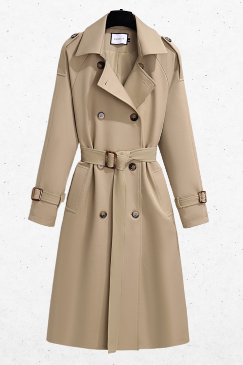 Beżowy Trencz Vintage Lata 50 | Styl Audrey Hepubrn