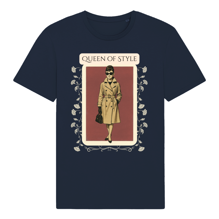 Koszulka Vintage Qeen of Style(French Navy)