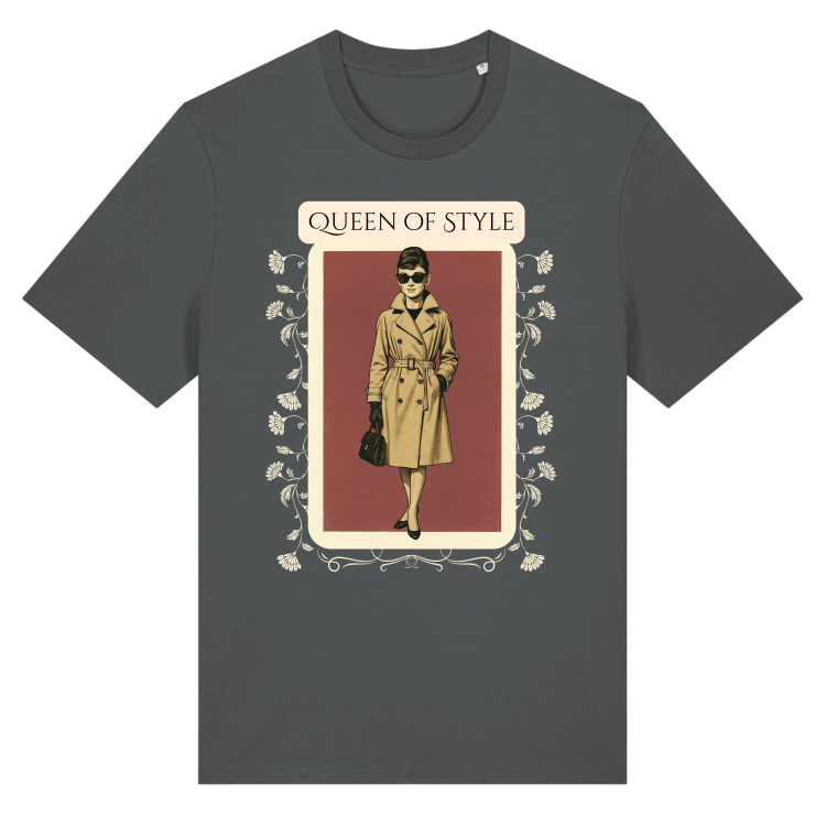 Koszulka Vintage Qeen of Style(Anthracite)