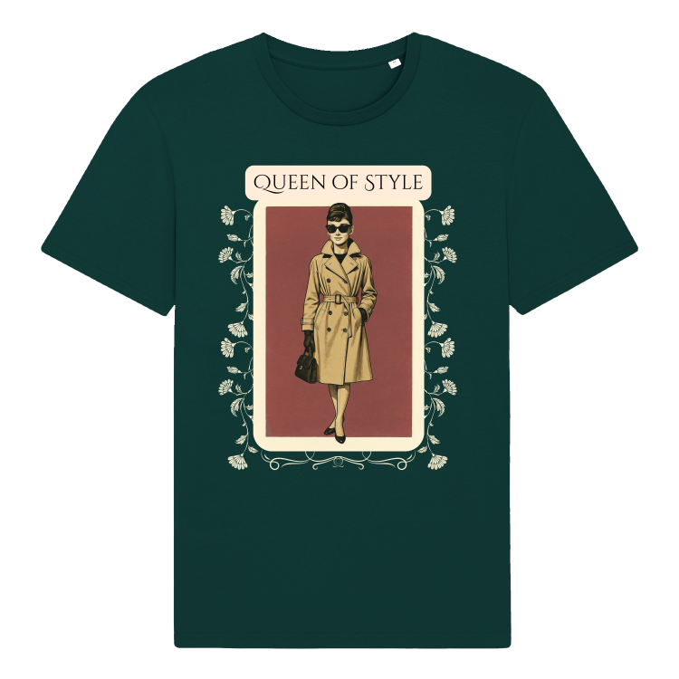 Koszulka Vintage Qeen of Style(Glazed Green)