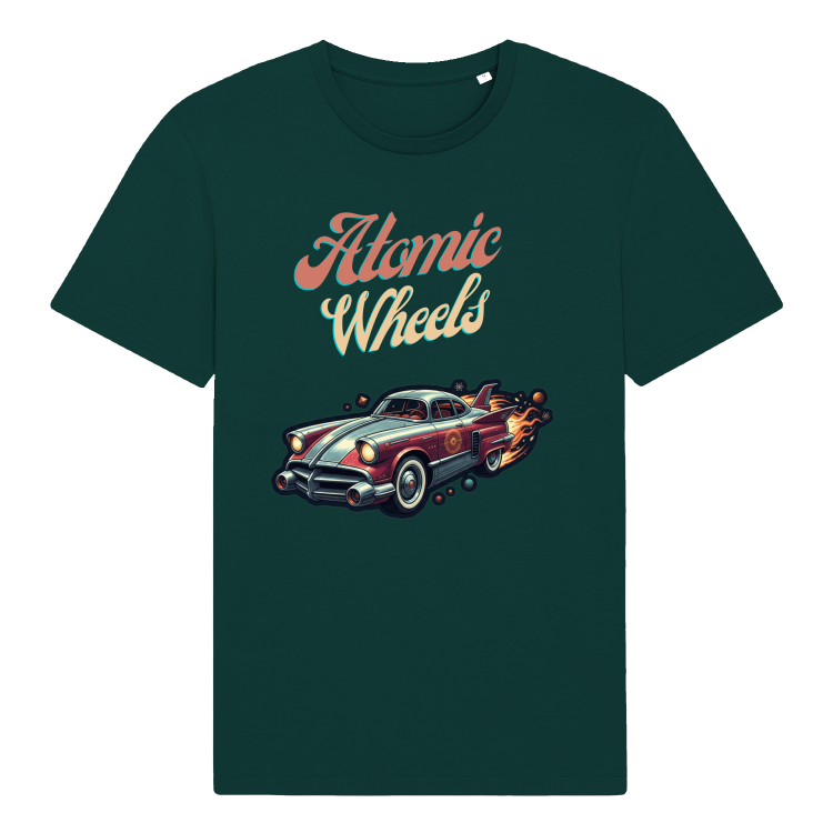Koszulka Retrofuturyzm Atomic Wheels(Glazed Green)
