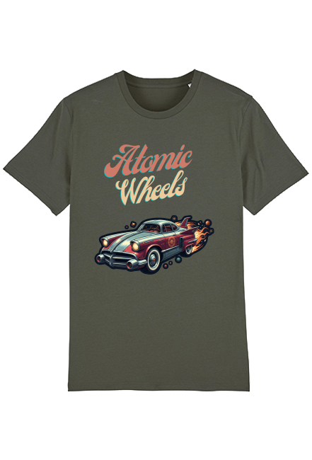 Koszulka Retrofuturyzm Atomic Wheels(Khaki)