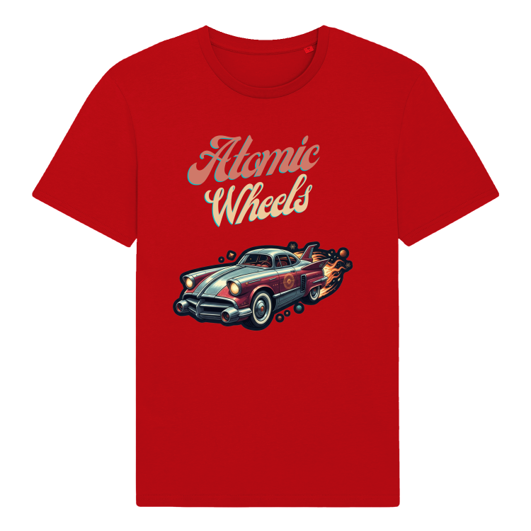 Koszulka Retrofuturyzm Atomic Wheels(Red)