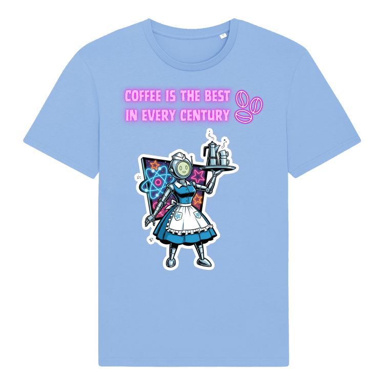 Koszulka Retrofuturystyczna Dinner Robo-Waitress(Blue Soul)
