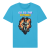 Koszulka Retrofuturyzm Pin Up Astro Girl (Aqua Blue)